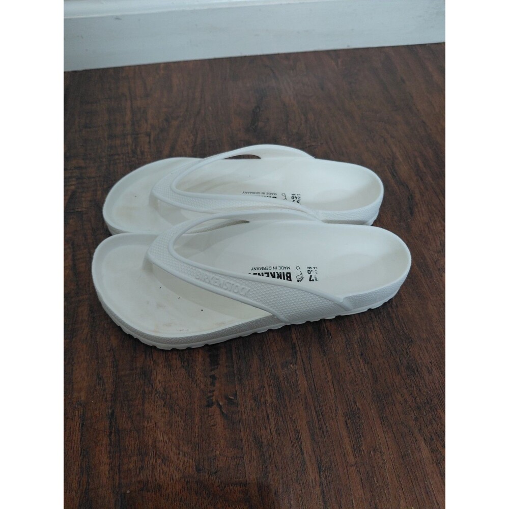 Birkenstock Honolulu Eva Flip Flops Sandals Thongs White Size 37EU 6US Regular